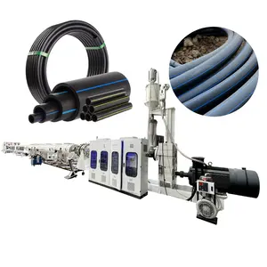 HDPE Water Supply Pipe Drainage Water Tube PE Corrugated Pipe Making Machine Extrusion Line