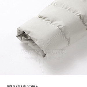 High Quality Custom Canvas Puffer <b>Jacket</b> with Stand Collar Winter <b>Waterproof</b> <b>Breathable</b> <b>Lightweight</b> Outdoor Wholesale - Product Image 6