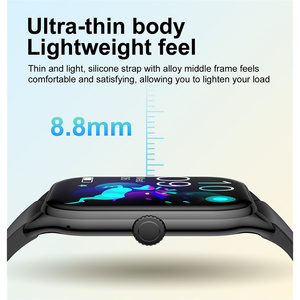 AOSENWELL Nouvelle Montre Connectée Ultra-Fine G111 Boîtier en Alliage Bracelet en Gel de Silice IP67 Connectée Sport Fitness Unisexe Appareil Portable 2025 - Product Image 2