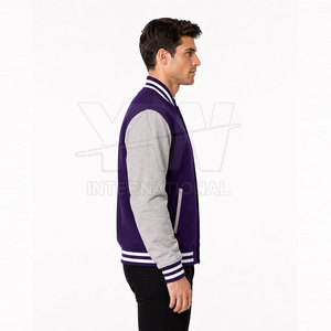 Veste Letterman de qualité supérieure, doublure douce, design élégant, veste Letterman tendance, streetwear - Product Image 3