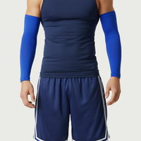 Manchons de compression personnalisés pour hommes, protection UV, respirants, séchage rapide, écologiques, 100 % polyester, grandes tailles, dégradé
