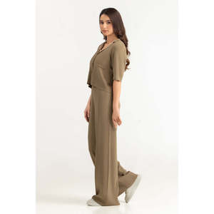 Ensemble coordonné décontracté pour femmes WM-COD-SS26-501T Coupe classique Tissu tricoté Tenue deux pièces pour le printemps/été Taille XXS - Product Image 6