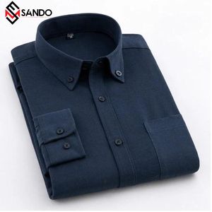 Cheap Turn Down Collar Single Button Cotton Male Long Plus Size Customization High Quality Cotton Long Sleeve <b>Shirt</b> for <b>Men</b> - Product Image 6