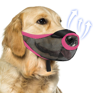 قفص كمامة كلب نايلون يسمح بالشرب والتلألأ يمنع العض والمضغ عند استخدامه مع طوق - Product Image 6