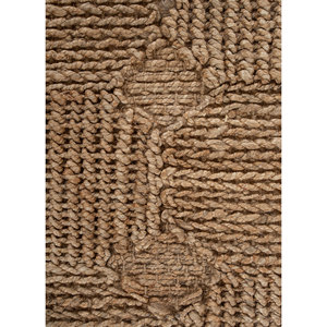 พรมปูพื้นทรงสี่เหลี่ยมผืนผ้าลายทางแบบแพทช์เวิร์ค รุ่น Nomadic Threads PDJT-761 สีเบจ-น้ำตาล ทำจากเส้นใยป่านปอ สำหรับตกแต่งบ้าน ห้องนั่งเล่น และทางเดิน - Product Image 3