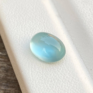 Cabujones de forma ovalada de Aguamarina de Color superior Natural de 9x7 MM con piedras preciosas sueltas de buen brillo para hacer joyas de 2,18 quilates - Product Image 1