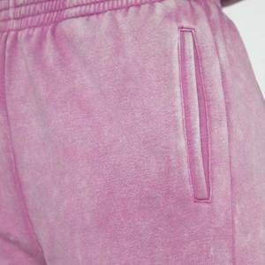 Vêtements de sport pour femmes, logo personnalisé, pantalon de fitness à jambes larges, couleur mauve foncé, leggings de sport évasés avec poches pour femmes - Product Image 4