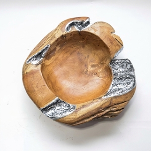 Cuencos Decorativos Ecológicos de Madera y Aluminio, Color y Diseño Personalizados, Decoración Moderna para el Hogar - Product Image 1