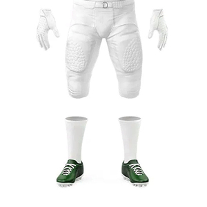 Conjunto de uniforme de entrenamiento de fútbol sublimado totalmente personalizado, Conjunto de camiseta y pantalones de fútbol americano de poliéster 100% para hombres - Product Image 3