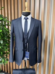 Costume d'élite pour hommes en tissu viscose et polyester sur mesure, meilleure vente, dernier design, costume de marié et d'affaires pour hommes - Product Image 3