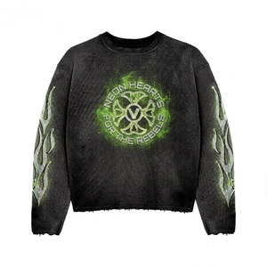 Premium Cotton Jersey Washed Black Long Sleeve T <b>Shirt</b> DTG Print Custom Logo100% cotton T-<b>shirt</b> for men loose fit <b>printer</b> - Product Image 4