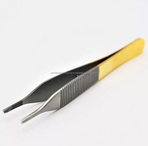 Pinces à tissus Adson Brown en carbure de tungstène, ensemble d'instruments chirurgicaux de précision, manuel, certifié ISO13485 - Product Image 5