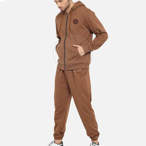 Chándales de hombre sólidos informales con capucha de invierno de etiqueta privada de alto fabricante 100% algodón ecológico de secado rápido transpirable - Product Image 5