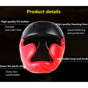 Protectores de Cabeza de Boxeo con Logotipo Personalizado, Material de Alta Durabilidad, Hechos de Cuero PU Suave, Cascos de Boxeo, MOQ Bajo - Product Image 5