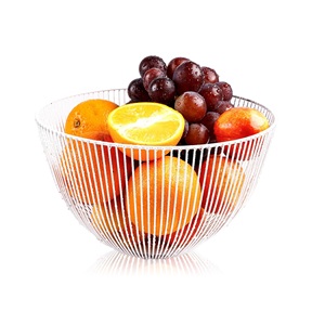 Luxury Design Superior Quality Unique Style Metal Iron Finishing Basket Customized Shape Food Storage Fruit Basket - Product Image 1