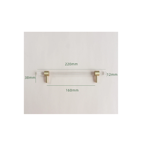 Usine acrylique poignée salle de bain poignée en gros pour la pièce de conception en laiton de taille personnalisée pour au meilleur prix - Product Image 2