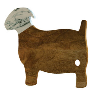 Planche à découper en forme de chat en bois de mangue et marbre plateau de service de couleur naturelle pour restaurants et hôtels fournitures - Product Image 2