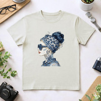 Camiseta Informal Unisex de Jersey 100% Algodón de Alta Calidad con Estampado - 210 g/m²