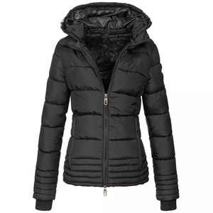 Chaqueta acolchada con capucha para mujer, abrigo de burbujas personalizado para invierno, 2022 - Product Image 5