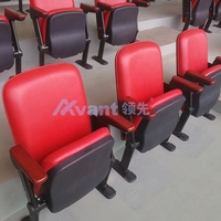 Sièges VIP de stade Avant Sports à fixation au sol, chaise d'arène rembourrée inclinable, personnalisable avec porte-gobelet et porte-tablette, plaque numérotée