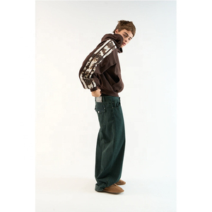 เสื้อมีฮู้ดผ้าคอตตอนมีฮู้ดสำหรับผู้ชายเสื้อฮู้ดลำลองแบบสวมหัวพิมพ์ลายโลโก้ออกแบบได้ตามต้องการ - Product Image 2