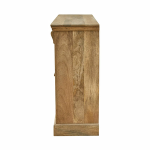 Armoire en bois de manguier blanc Unité de stockage en bois d'acacia indien Meubles rustiques faits à la main OEM/ODM Exportateur Conception personnalisée - Product Image 6