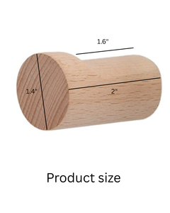 Gỗ Tường Móc Bằng Gỗ Tự Nhiên Áo Móc Treo Tường Handmade Mũ Mộc Mạc Móc Nhiệm Vụ Nặng Nề Lối Treo Tường Móc - Product Image 2