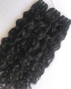Export 100% Wholesale Virgin Indian Single Donor Machine Double Weft 10'' to 30' Loose Curly Bundle <b>Hair</b> <b>Extension</b> Indian Vendor - Product Image 5