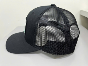 Casquettes de baseball en maille de haute qualité avec logo brodé personnalisé, visière incurvée, 5 panneaux, en polyester/coton - Product Image 2