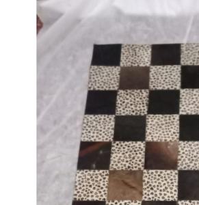 Tapis en cuir à poils naturels de qualité supérieure, fabriqué à la main, durable, design personnalisable, tapis de selle, vente en gros directe des fabricants - Product Image 2