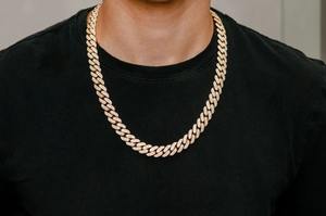 Attrayant 10K Or Moissanite Collier E Couleur Brillant Coupe VVS2 Clarté Luxe Hip Hop Unisexe Plaqué Or Bijoux Fournisseur - Product Image 6