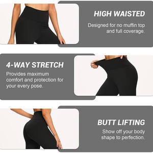 Leggings de sport sans couture taille haute pour femmes et leggings de sport tendance à la mode avec style de jambe latérale ajustée - Product Image 4