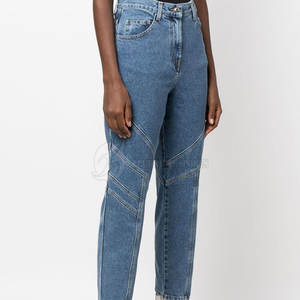 Meilleure qualité femmes taille moyenne Jeans pantalon couleur unie nouveau Style décontracté plat avant respirant été extérieur utilisation Streetwear - Product Image 3