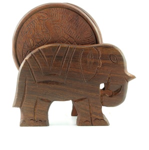 Prix d'usine direct meilleure qualité sous-verres en bois massif personnalisables thé bière carré nouveau modèle blanc mignon conception mariages vin - Product Image 6