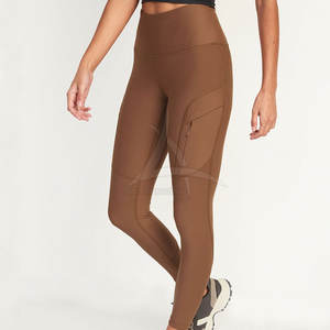 Leggings de sport pour femmes de haute qualité, taille élastique, unis, longueur intégrale, conçus pour l'entraînement physique, le yoga, les mouvements actifs, personnalisés - Product Image 1