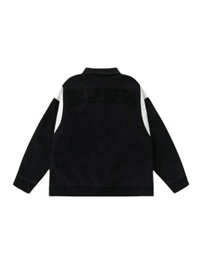 Chaqueta Varsity de Invierno para Hombre, con Forro Polar, Cierre de Botones, Diseño Ecológico, Cortavientos, Corte Holgado y Corto - Product Image 3