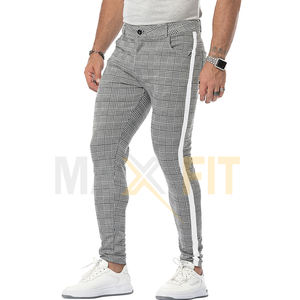 Nouveaux hommes décontracté Plaid pantalon automne maigre élastique mâle pantalon classique piste bas vêtements mode sport Joggers - Product Image 4