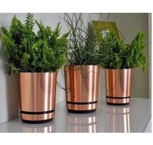 Innovative Design Handmade with Best Quality <b>Hanging</b> Gold Powder Coated Iron <b>Planter</b> <b>Indoor</b>/Outdoor <b>Planters</b> Affordable Price - Product Image 2