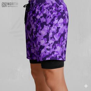 Pantalones Cortos Deportivos de Diseño para Hombre, Casuales, para Gimnasio, Fitness, Correr, Entrenamiento, de Poliéster y Algodón, con Patrón Liso - Product Image 2