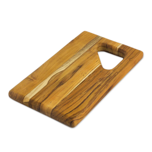 Tabla de cortar de madera de teca natural hecha a mano de calidad de lujo Tabla de cortar de fabricante única a precios bajos - Product Image 6