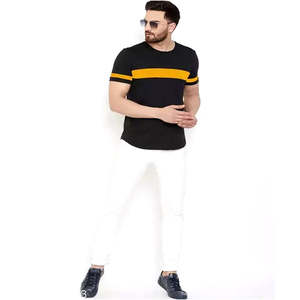 Fabricants professionnels de t-shirts décontractés pour hommes, respirants, à manches courtes, en tissu peigné, best-sellers de l'été, à prix avantageux - Product Image 2