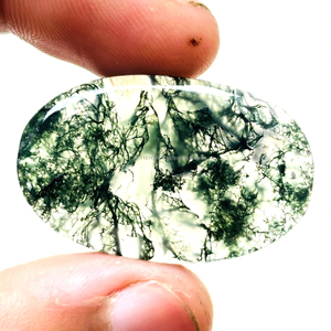 Cabujones sueltos de piedras preciosas de ágata de musgo Natural de Grado Superior formas mixtas pulidas 20-30mm para la fabricación de joyas - Product Image 2