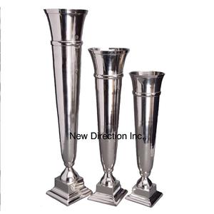 แจกันดอกไม้สไตล์โมเดิร์นแจกันทำเองตกแต่งโบราณแจกันดอกไม้โลหะอะลูมิเนียมสำหรับบ้านหรืองานแต่งงาน - Product Image 4