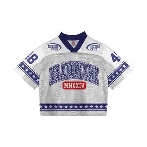 เสื้อบ็อกซี่เสื้อฟุตบอลชุดฟุตบอลแบบสั่งทำเสื้อฟุตบอลแบบซับลิเมชันสำหรับผู้ชายเสื้อทีมฟุตบอลแบบใส่ได้ทั้งชายและหญิง - Product Image 3