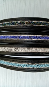 เบาะหนังสีน้ำตาลพร้อมลูกปัดมีให้เลือกหลายขนาดสำหรับม้า - Product Image 4