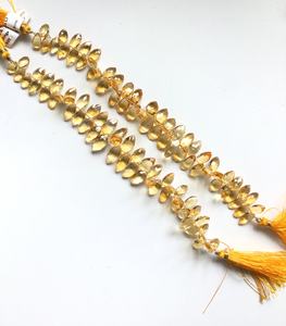 Cuentas de Citrino Natural en Forma de Marquesa para la Elaboración de Joyería Fina, Collar de Piedras Preciosas - Product Image 2