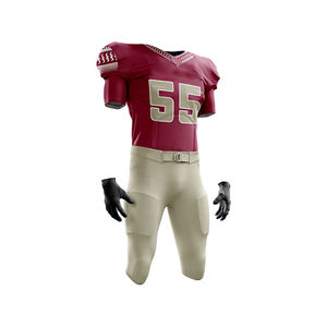 Meilleur prix d'usine pour hommes Short Youth Polyester Maillot de football américain Logo personnalisé Impression par sublimation Nouveaux ensembles respirants pour le sport - Product Image 6