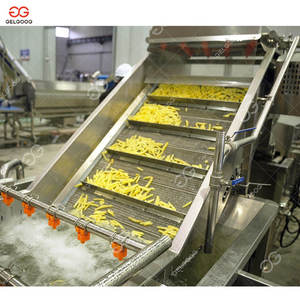 Máquinas Automáticas para Hacer Papas Fritas Curly Fingers, Línea de Producción Completa de Papas Fritas Congeladas Semifritas de 500 kg para Papas a la Francesa - Product Image 4