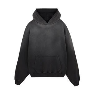 Sweat-shirts à capuche pour hommes de qualité supérieure, 100 % coton, logo personnalisé, polaire imperméable, 2 pièces, taille XS, col à capuche, poche - Product Image 1