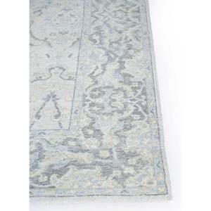 Tapis en laine noué à la main Erbe grande surface Jnlp-03, motif médaillon gris et noir, pour la décoration de la maison et du salon, en jute de 10 mm - Product Image 4